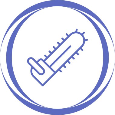 Elektrikli testerenin basit vektör illüstrasyonu