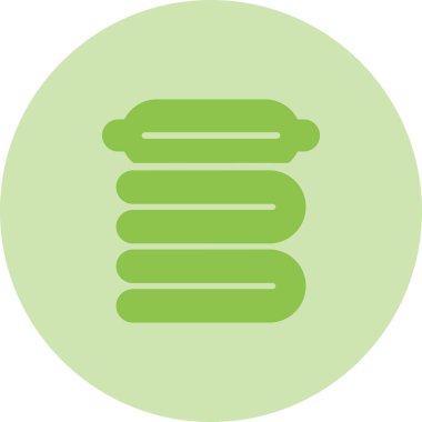 Sıkıştırılmış battaniye ağ ikonu vektör çizimi