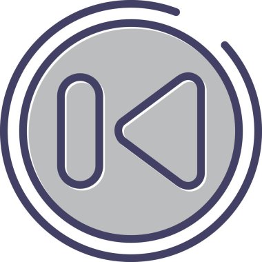 vektör ağ simgesi Önceki Parça Düğmesi 