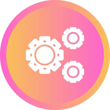 dişli web simge vektör çizim 