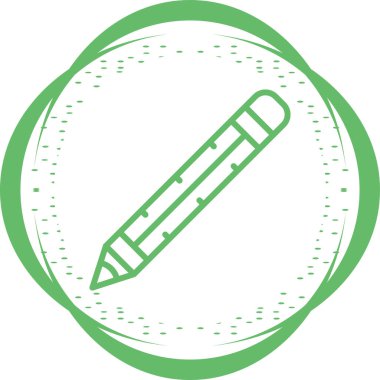 Kalem. Web simgesi basit illüstrasyon 