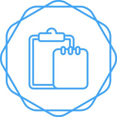 Yazı tahtası olan görev listesi. Web simgesi basit illüstrasyon