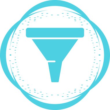 Çöp Posta Filtresi web simgesi, basit vektör illüstrasyonu