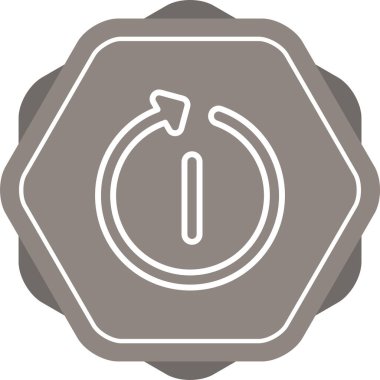 Yeniden başlat. Web simgesi basit tasarım
