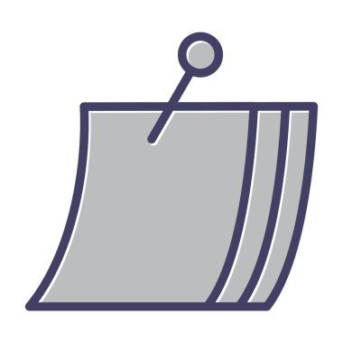 Belge Bildirme simgesinin vektör illüstrasyonu