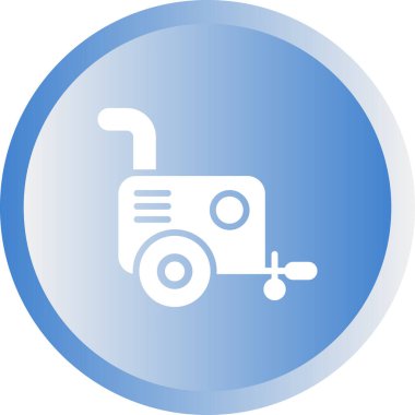 Vektör illüstrasyonu, Hava kompresörü simgesi element arkaplanı          