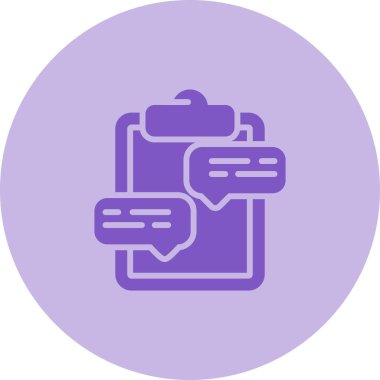 Konuşma baloncuklu pano, vektör illüstrasyonu 