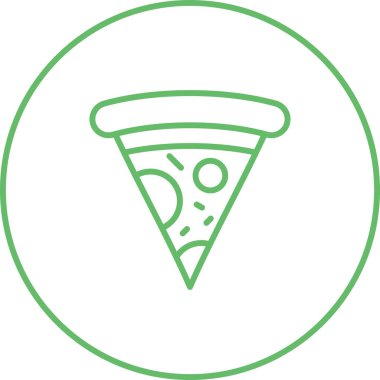 pizza. Web simgesi basit illüstrasyon