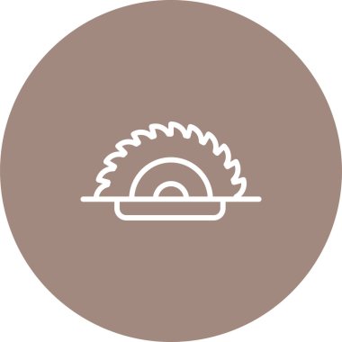 Vektör illüstrasyonu, testereli ağ simgesi