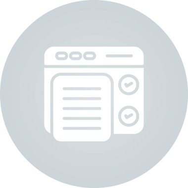 Yazılım Test Simgesi, Beyaz Konsepti İzole Edildi 