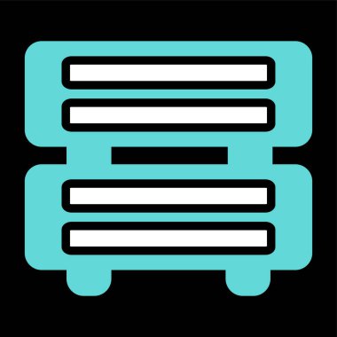 Sunucu web simgesi, vektör çizim