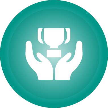 Kupa. Web simgesi basit illüstrasyon