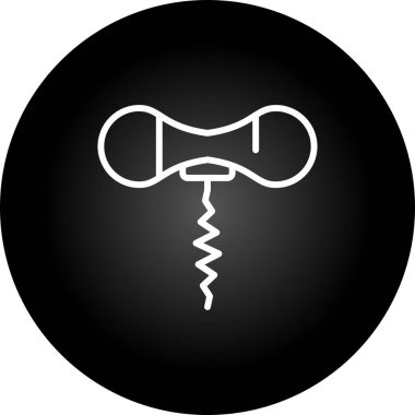 Şişe açıcı simgesinin vektör illüstrasyonu    