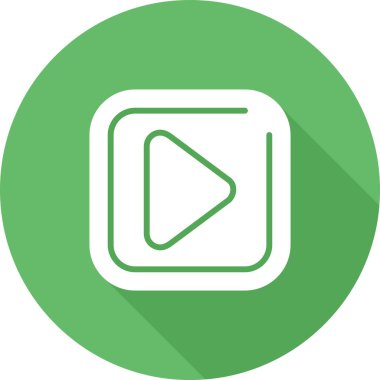 kare simgesi, vektör illüstrasyonunu çal