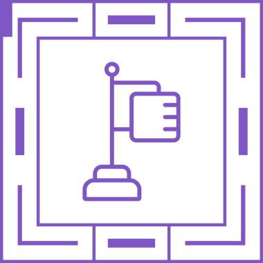 bayrak web simgesi, vektör illüstrasyonu