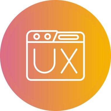 kullanıcı deneyimi simgesi vektör illüstrasyonu 