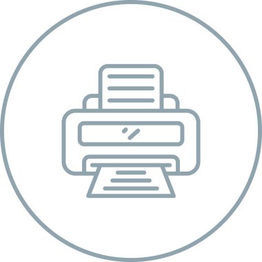Yazıcı web simge vektör çizim 
