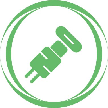 usb kablo simgesi, vektör illüstrasyonu basit tasarım