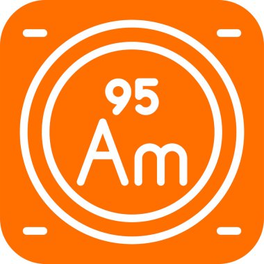 Kimyasal Element Web simgesi vektör çizimi