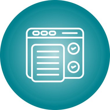 Yazılım Test Simgesi, Beyaz Konsepti İzole Edildi 