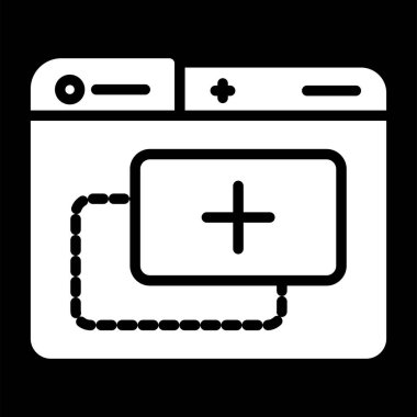 Beyaz Arkaplanda Eklenti Simgesi veya İmza İzole Edildi