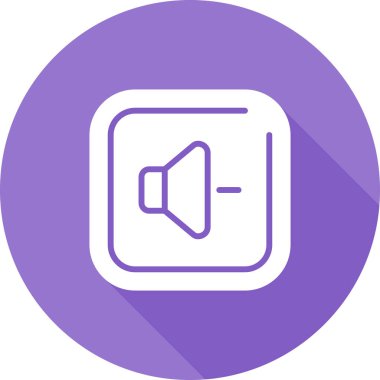 Down Square Simgesi, basit vektör illüstrasyonu 