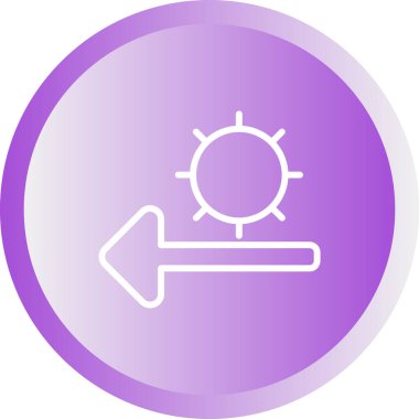 güneş web simgesi basit tasarım 