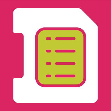 Sd Card web simgesi, basit vektör illüstrasyonu