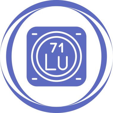 Kimyasal Element Web simgesi vektör çizimi