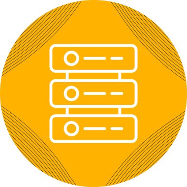 Sunucu web simgesi, vektör çizim