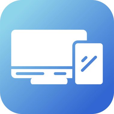 Bilgisayar. Web simgesi basit illüstrasyon