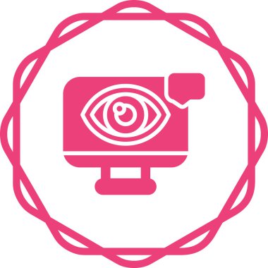 Görsel Tasarım Web simgesi vektör illüstrasyonu