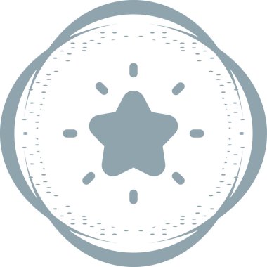 parlayan yıldız simgesi vektör illüstrasyonu 