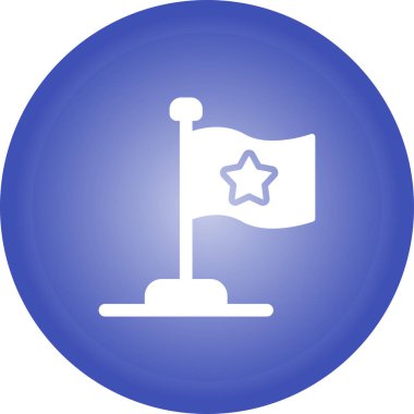 bayrak web simgesi, vektör illüstrasyonu