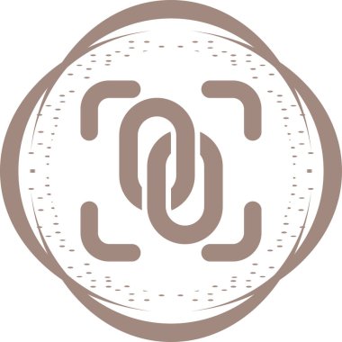 Tasarım Kısıtlı Simgesi. Zincir, Bağlı Sembol, Vektör.