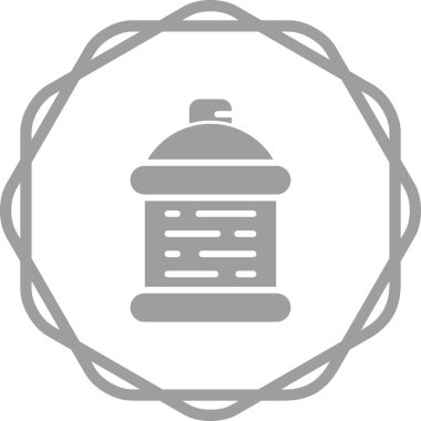 Sprey kutusu. Web simgesi basit illüstrasyon