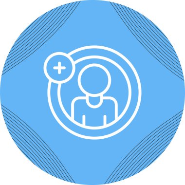 Hesap ekle. Web simgesi basit illüstrasyon