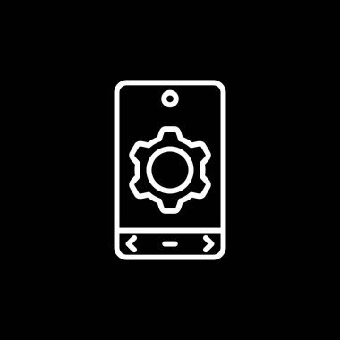 Simge, web düğmesi, basit vektör illüstrasyonu ayarlanıyor