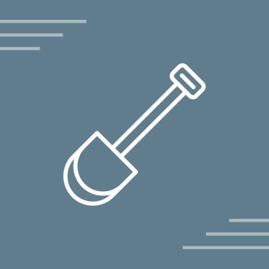 Web simgesi kürek, illüstrasyon vektör           