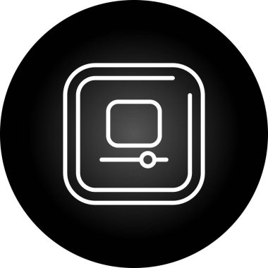 Video Durağı Kare Simgesi, vektör illüstrasyonu 