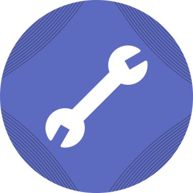 İngiliz anahtarı. Web simgesi basit illüstrasyon