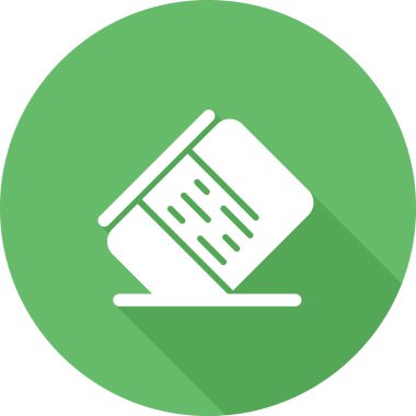 Silgi web simgesinin vektör illüstrasyonu 