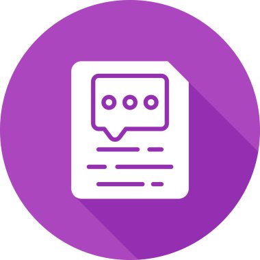 Belge yorum simgesi, vektör illüstrasyonu ekle