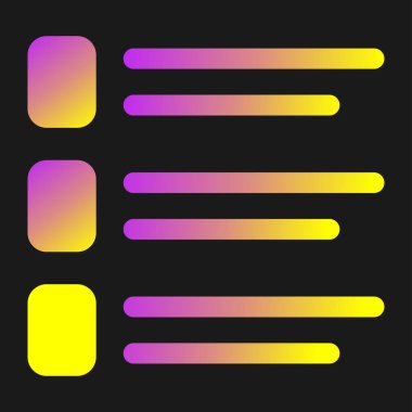 Kart İndeks simgesi, vektör illüstrasyonu 