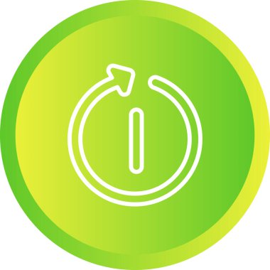 Yeniden başlat. Web simgesi basit tasarım