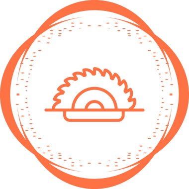 Vektör illüstrasyonu, testereli ağ simgesi