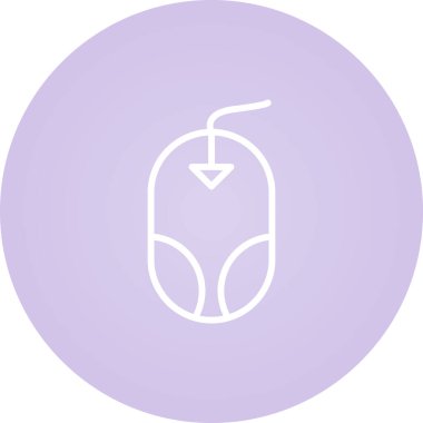 Web tasarımı için bilgisayar fare simgesi. Kaydır