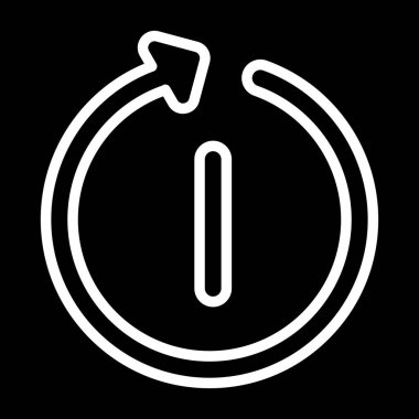 Yeniden başlat. Web simgesi basit tasarım