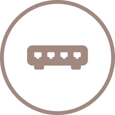 Ethernet Geçiş Ağı simgesinin vektör çizimi