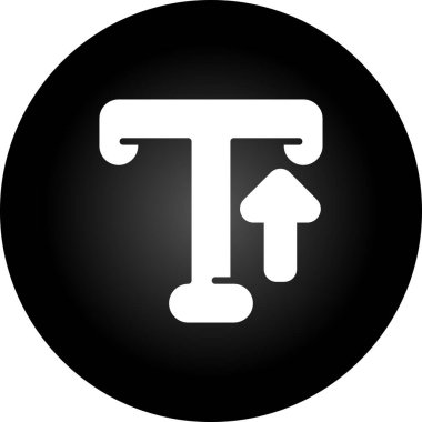 Typography web simgesi vektör illüstrasyonu